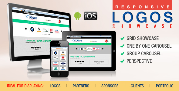 Logos Showcase Pro – Grid – Carousel – Perspective