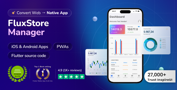 FluxStore Manager – Vendor and Admin Flutter App for Woocommerce