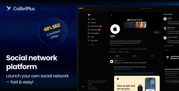 ColibriPlus – The Social Network Web Application