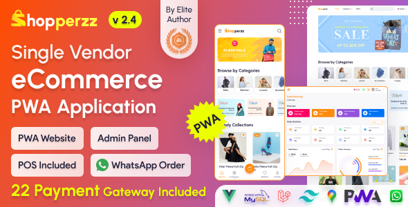 Shopperzz – PWA eCommerce CMS with POS & WhatsApp Ordering – Inventory Management