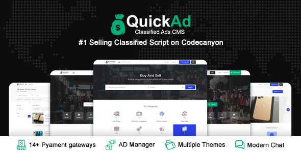 QuickAd – Classified Ads Listing – Laravel CMS