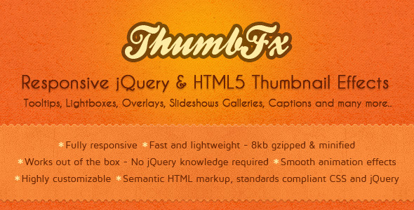 ThumbFx – Responsive jQuery Thumbnail Effects