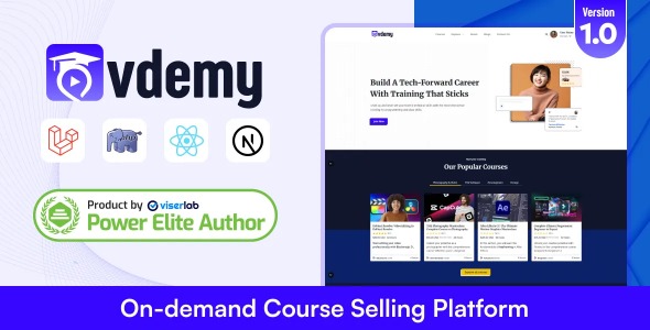 Vdemy – On demand Course Selling Platform – LMS