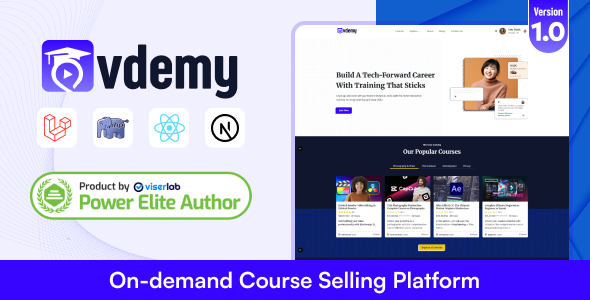 Vdemy – On demand Course Selling Platform – LMS