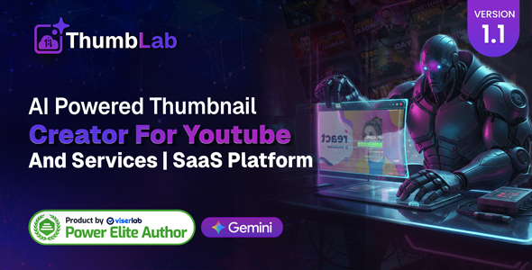 ThumbLab – AI Powered Thumbnail Creator For Youtube And Services – SaaS Platform