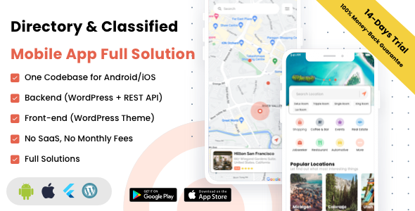 Listar FluxPro – Directory & Classified Mobile App Full Solution