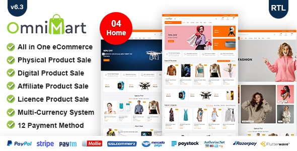 OmniMart – eCommerce CMS – Laravel eCommerce script