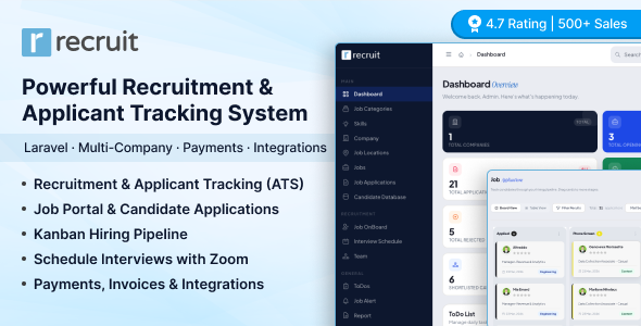 Recruit – Recruitment Manager ( Ai Powered )