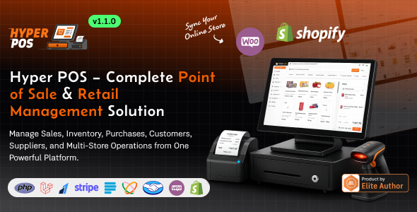 Hyper POS – Laravel Point of Sale, Inventory, ERP, Online & Offline POS, Invoicing, Accounting