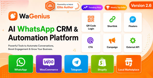 WaGenius – AI WhatsApp CRM & Automation Platform