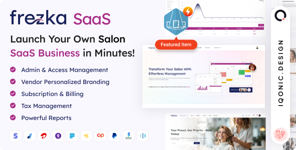 Frezka Saas – White Label Spa & Salon Management Software