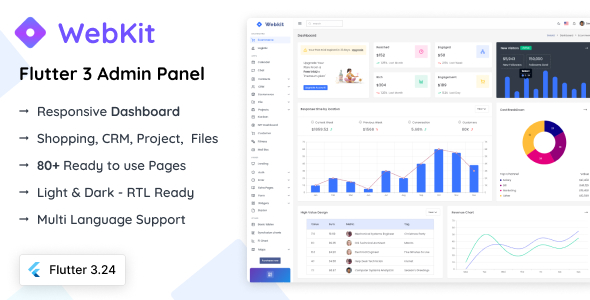 WebKit – Flutter Admin Panel