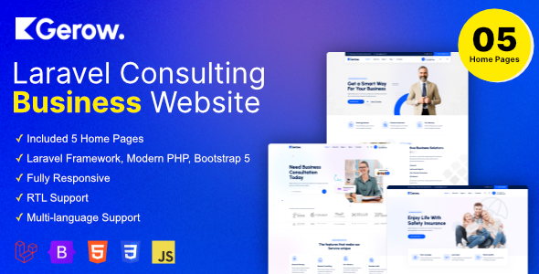 Gerow – Business Consulting Laravel Script