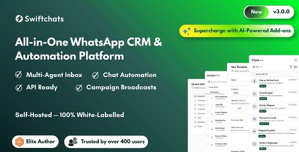 Swiftchats – SaaS enabled Whatsapp marketing tool with chat bots.