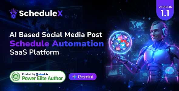 ScheduleX – AI Powered Social Media Post Schedule Automation – SaaS Platform