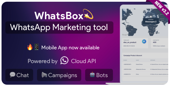 WhatsBox – The WhatsApp Marketing – Bulk Sender, Chat, Bots, SaaS