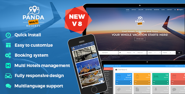 Panda Multi Resorts 8 – Booking CMS for Multi Hotels