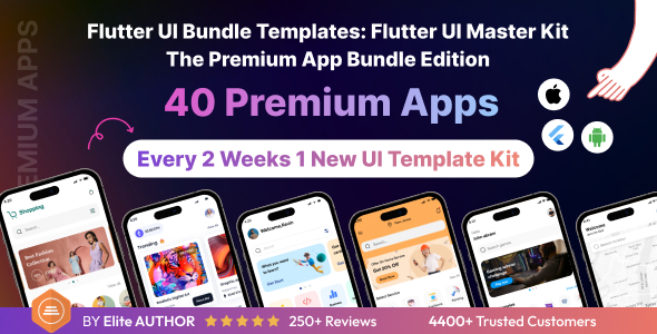 Flutter UI Bundle templates: Flutter UI Master Kit – The Premium App Bundle Edition