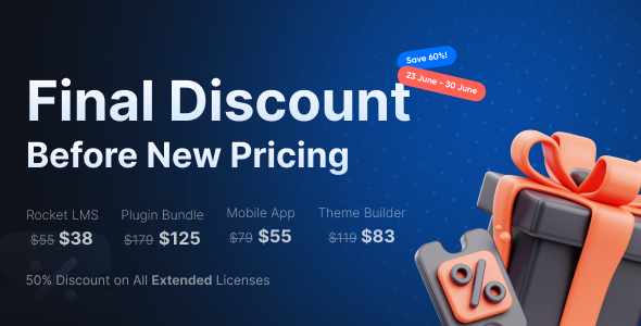 Rocket LMS Theme and Landing Page Builder
