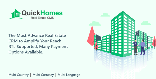 QuickHomes – Real Estate Agency Portal Multilingual