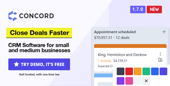 Concord – Deals Management CRM