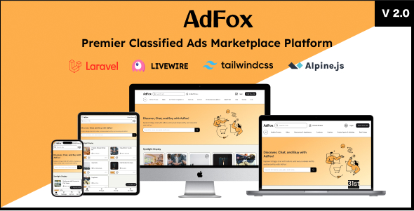 AdFox – PWA Classified Ads with App-Like Mobile & Web Interface – Multi-Purpose Marketplace Solution