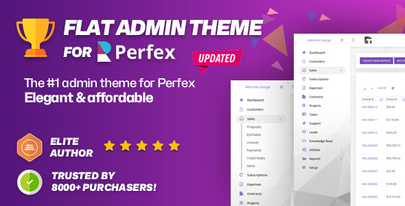 Perfex CRM Flat Admin Theme – Clean & Smart Admin Interface