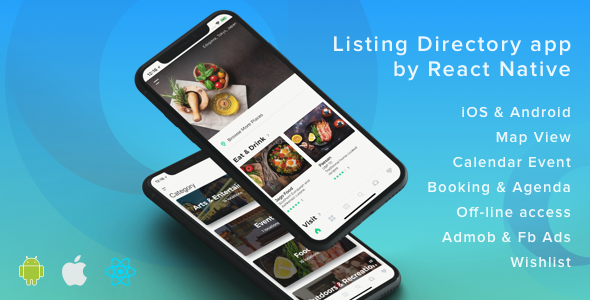ListApp – Listing Directory mobile app by React Native (Expo version)