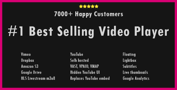 Elite Video Player – WordPress plugin