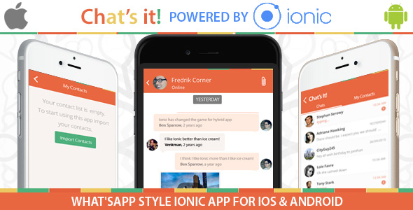What’s App Chat  Clone – An Ionic Framework ,Socket.io and Nodejs Full Hybrid App