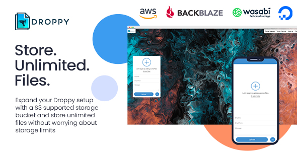 Amazon S3 – Droppy online file transfer and sharing