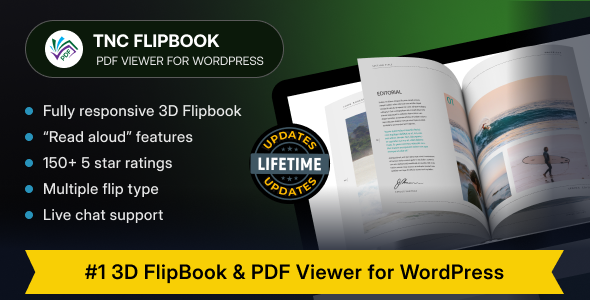 TNC FlipBook Classic – PDF viewer for WordPress