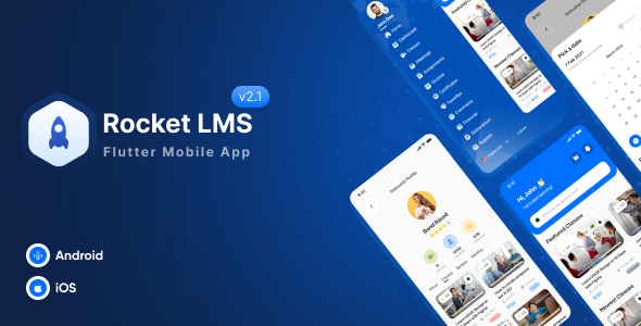 Rocket LMS Flutter Mobile App – Learning Management System for Android and iOS