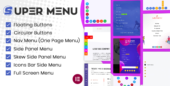 Super Floating and Fly Menu – Sticky, side, one page navigator, off-canvas menu plugin for WordPress