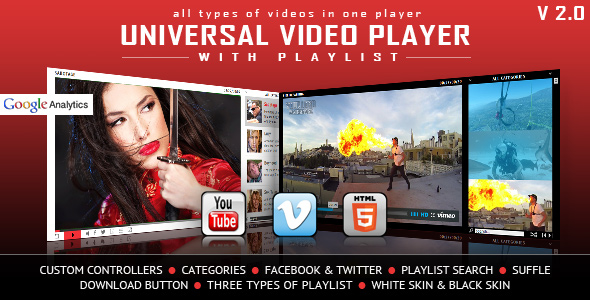 Universal Video Player – YouTube/Vimeo/Self-Hosted