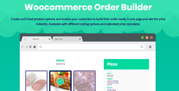 WooCommerce Order Builder – Combo Products & Extra Options