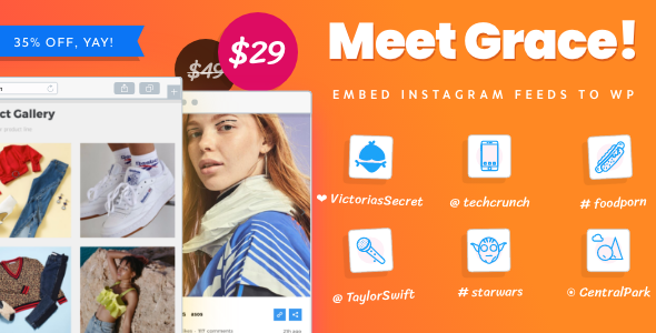 Grace – WordPress Photo Feed of Instagram Posts