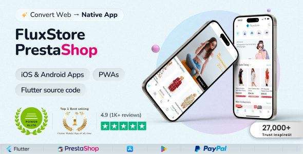 Fluxstore Prestashop – Flutter E-commerce Full App