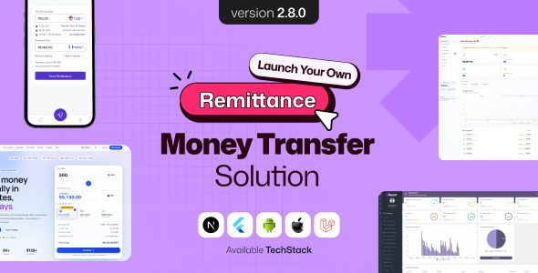 XRemit – Remittance Money Transfer Full Solution