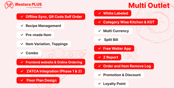 iRestora PLUS Multi Outlet – Next Gen Restaurant POS