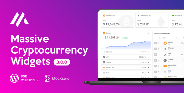 Massive Cryptocurrency Widgets – Crypto Plugin