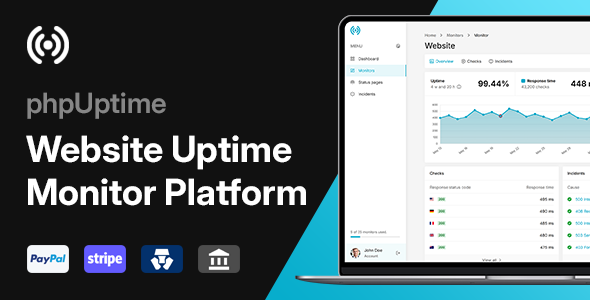 phpUptime – Website Uptime Monitor Platform