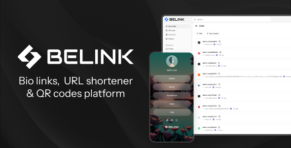BeLink – Bio Link & URL Shortener Platform