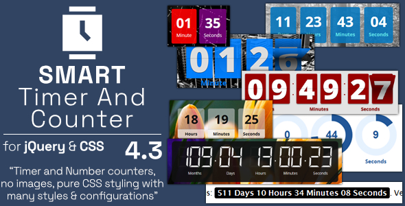Smart Timer And Counter – jQuery Mega Countdown Plugin