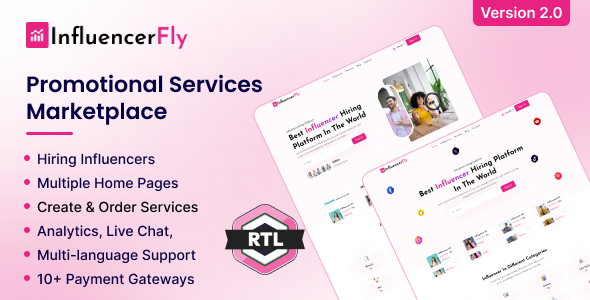 InfluencerFly – Promotional Services Marketplace