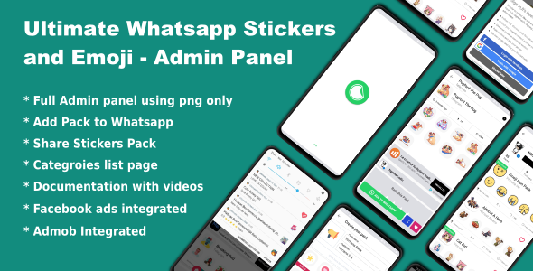 Whatsapp Telegram Signal Stickers and Animated Stickers – Admin Panel