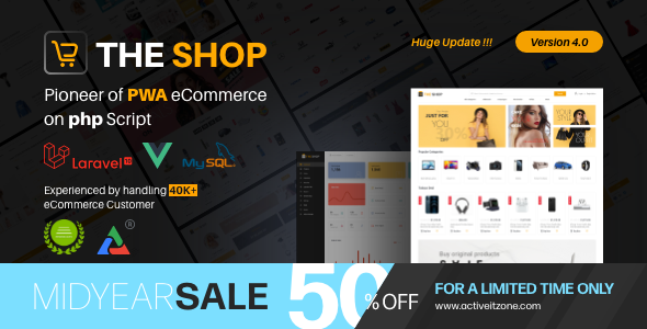 The Shop – PWA eCommerce CMS