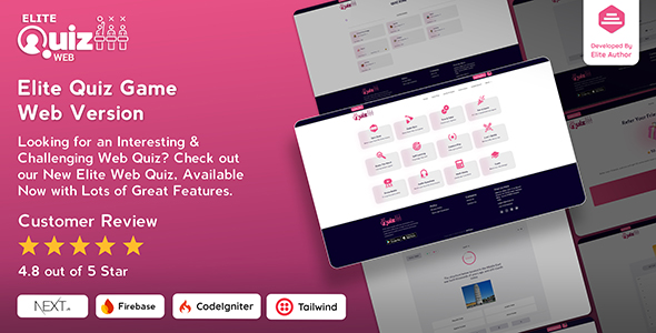Elite Quiz – Trivia Quiz – Quiz Game – Web Version
