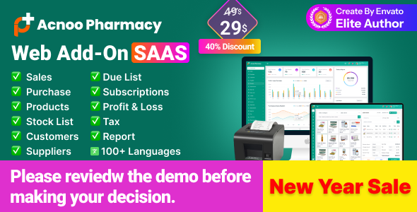 Acnoo Pharmacy – Web Add-on for pharmacy shop I Pharmacy store
