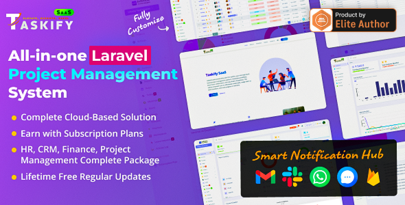 Taskify SaaS – Project Management System in Laravel